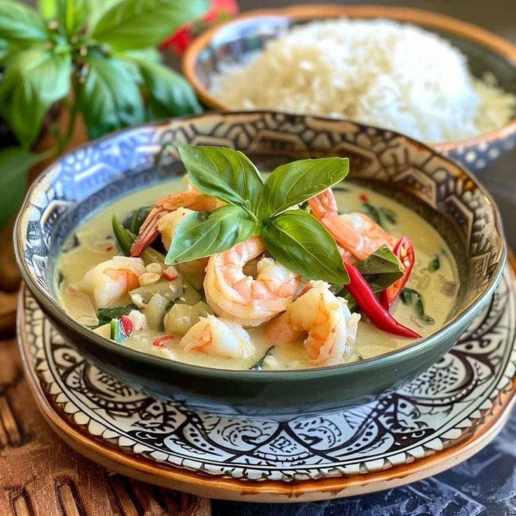 Shrimp Green Curry Thai Style