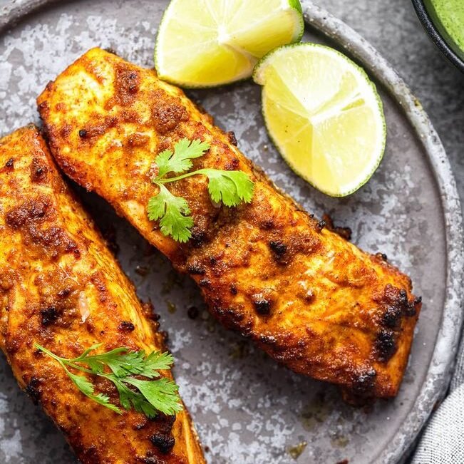 Grilled Tandoori Salmon